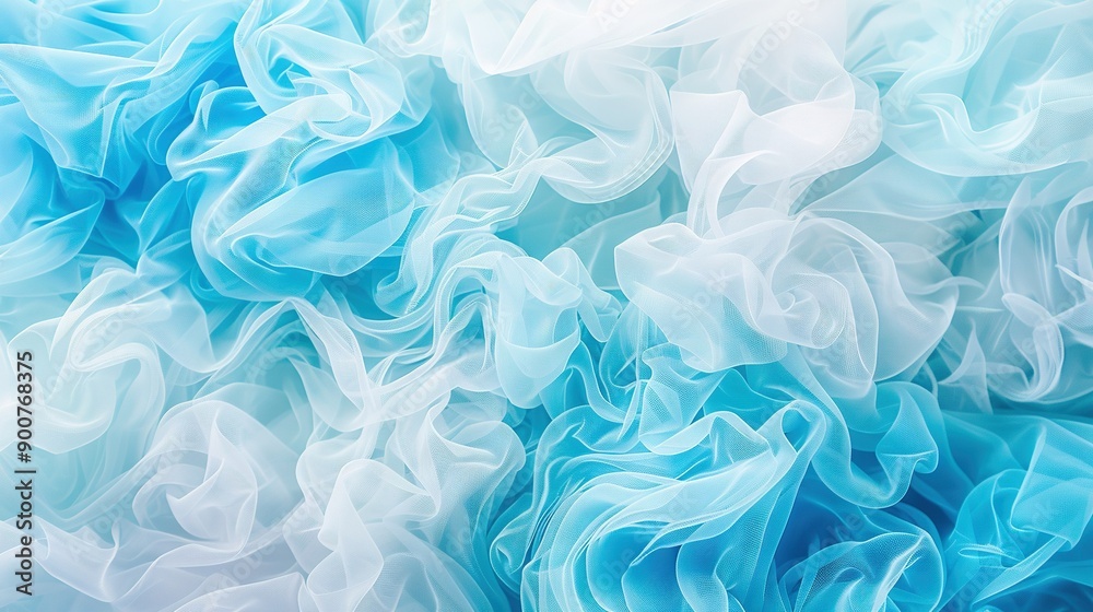 A detailed image featuring a blue-white gradient backdrop with intense smoke emanating from its upper section A detailed image featuring a blue-white gradient backdrop with intense smoke emanating from its upper section