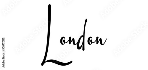 London - colore nero - parola nome scritta - ideale per websites, presentazioni, biglietti, banners, sweatshirt, stampe, cricut, silhouette, sublimazioni, etichette, adesivi
