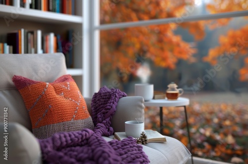 Cozy Autumn Day by the Window