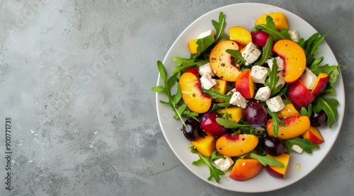 Peach, Cherry, and Feta Salad