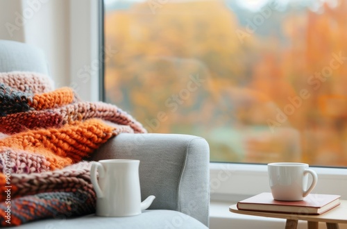 Cozy Autumn Day by the Window