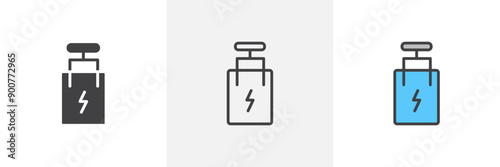 Circuit Breaker colored icon set