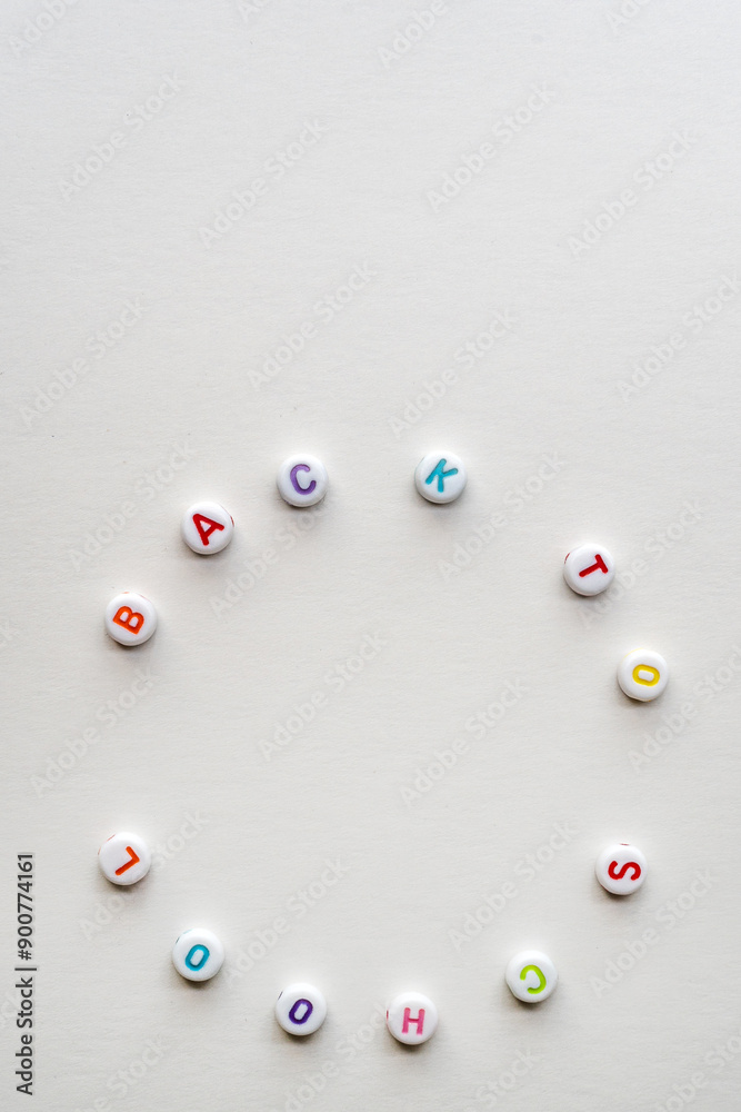 Back to School with Alphabet Beads Back to School with Alphabet Beads