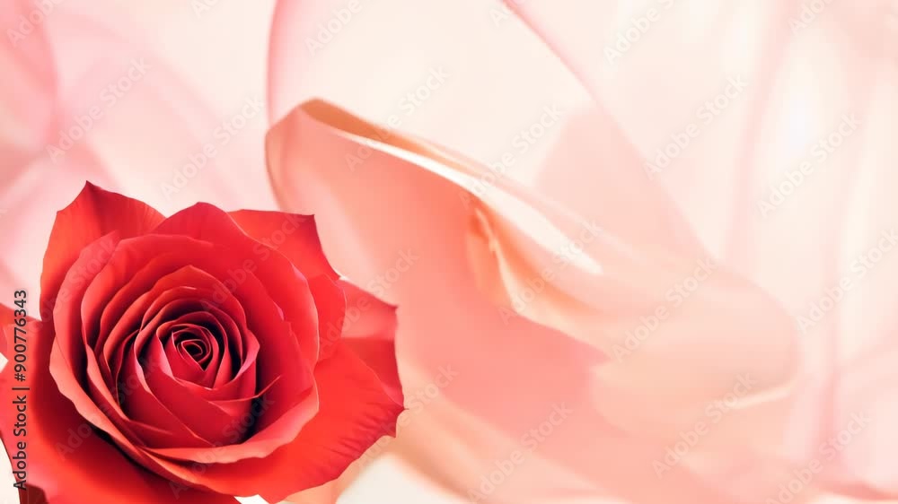 Soft Pink Swirls of Fabric Create an Ethereal Atmosphere in a Gentle Breeze. Generative AI Soft Pink Swirls of Fabric Create an Ethereal Atmosphere in a Gentle Breeze. Generative AI