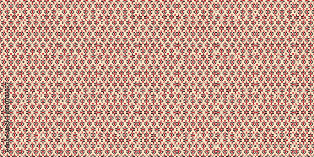 Red black and cream floral damask pattern for elegant and festive designs.
Red black and cream floral damask pattern for elegant and festive designs.