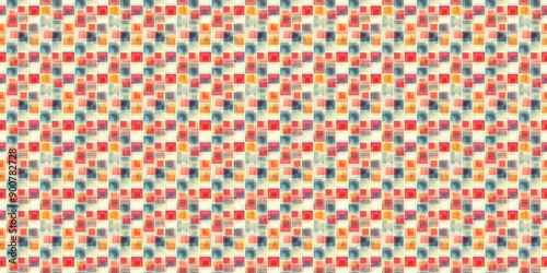 Abstract Geometric Pattern with Red, Blue, and Yellow Tones: Modern, Minimalist, and Stylish Design for Interior Decor. 