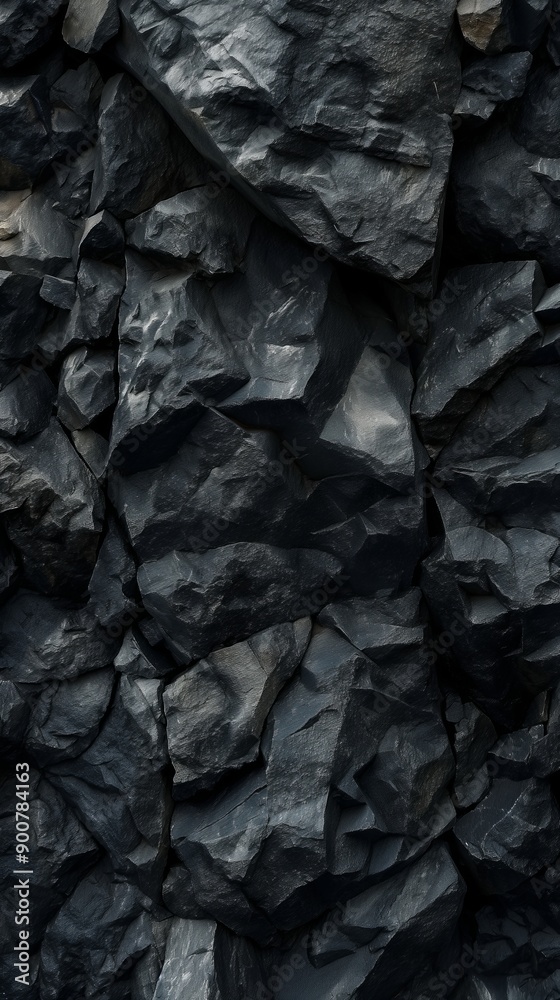 Black rock texture background, dark grey stone surface Black rock texture background, dark grey stone surface
