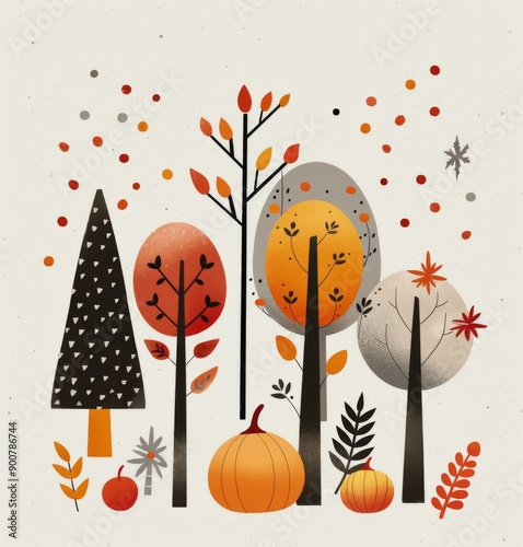 Autumn Forest Illustration