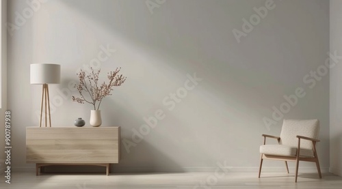 Minimalist Living Room With Natural Light