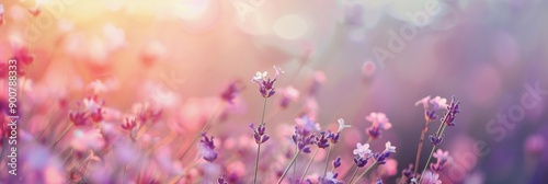 Lavender Field at Sunset