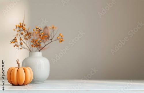 Wallpaper Mural Autumnal Still Life With Pumpkin and Berries Torontodigital.ca