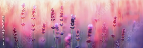 Lavender Field at Sunset