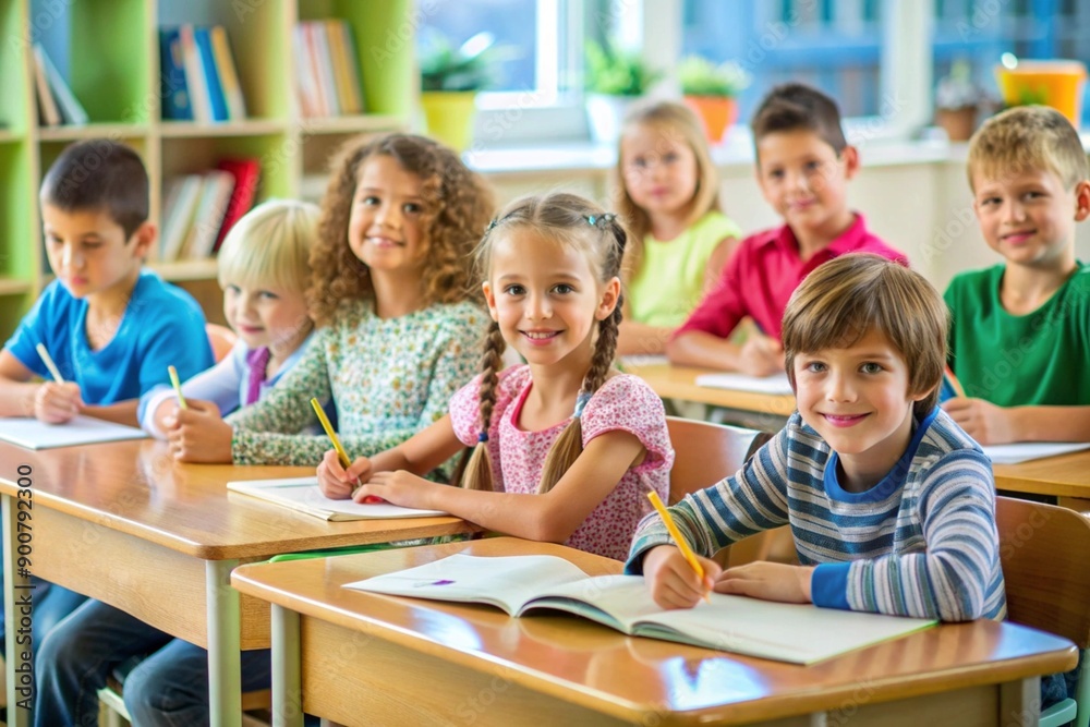 children sitting at a desk at school children sitting at a desk at school