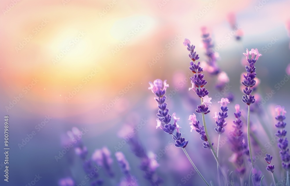 Lavender Field at Sunset Lavender Field at Sunset