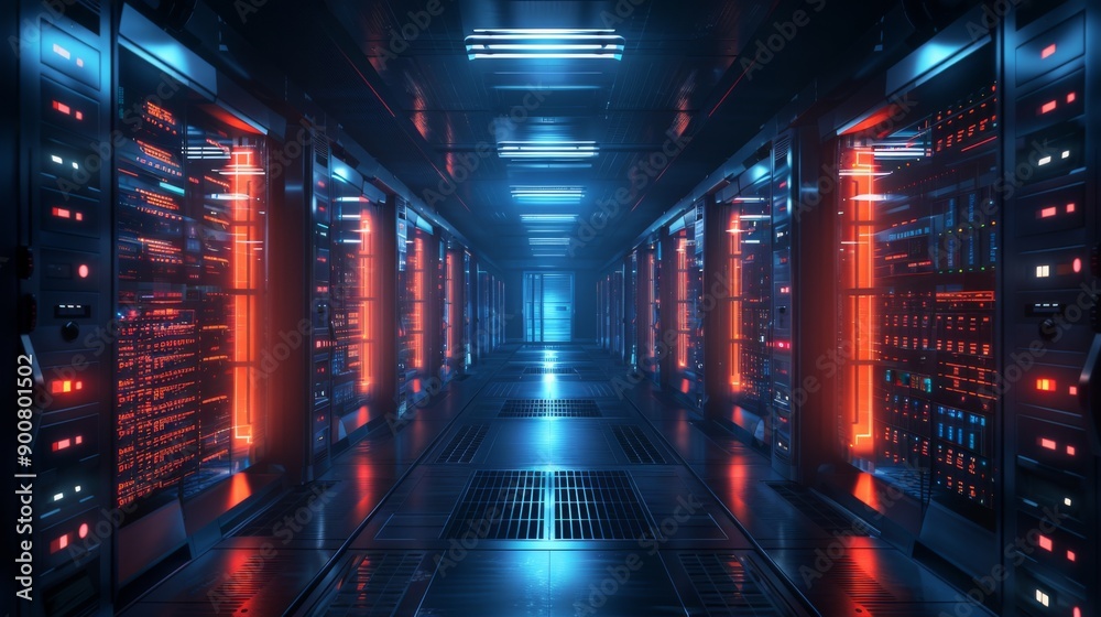 Futuristic Data Center Futuristic Data Center
