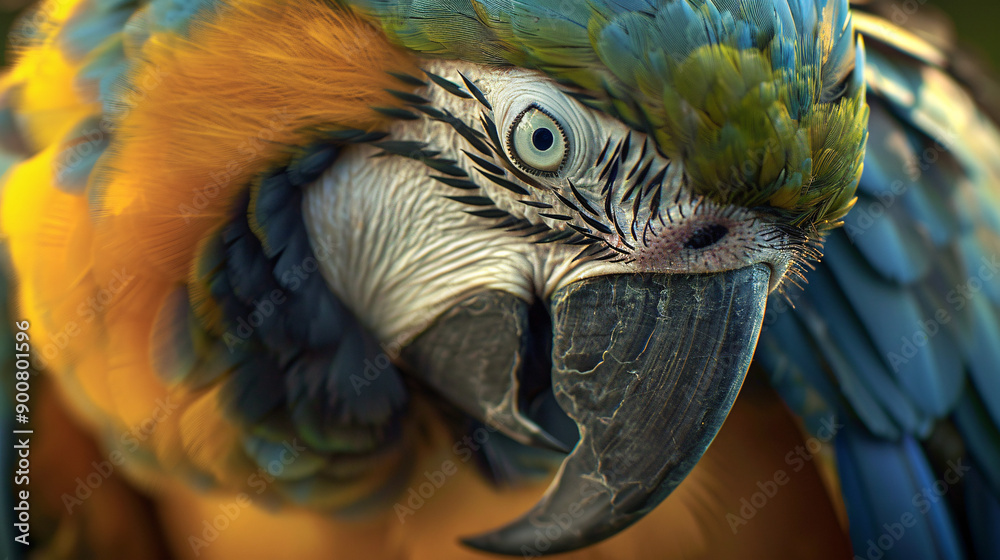 Fototapeta premium parrot head