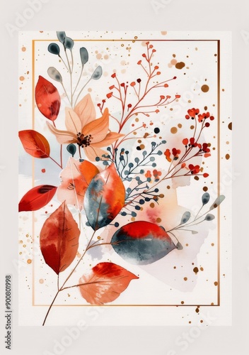Watercolor Floral Bouquet