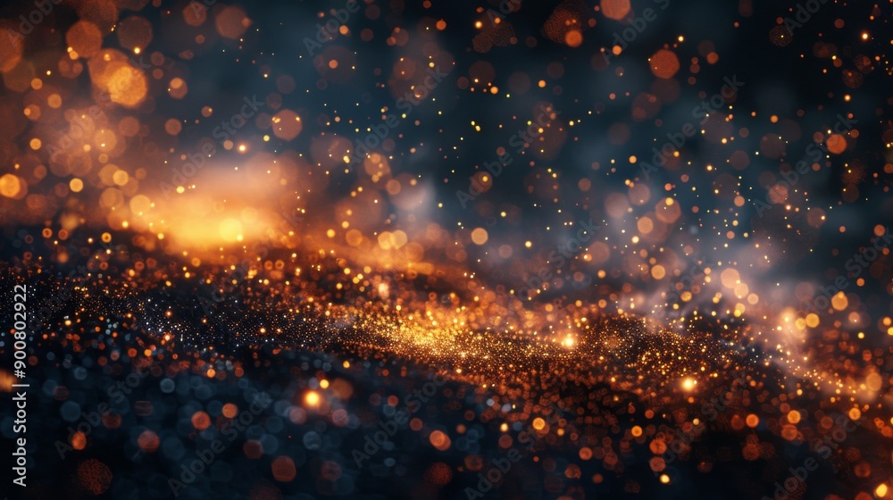 Obraz premium Abstract Glowing Bokeh LightsAbstract