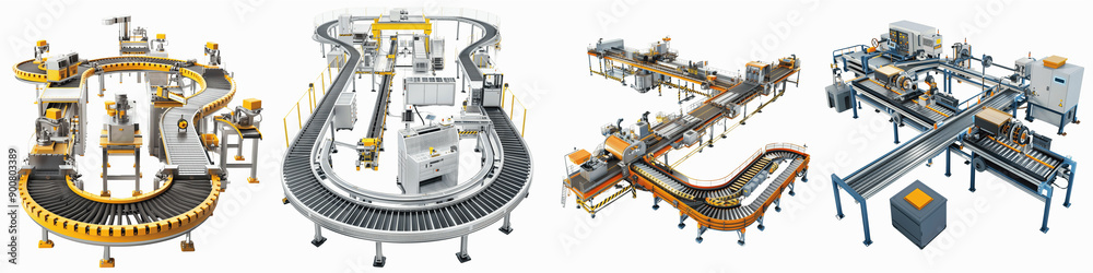 set of an industrial assembly line with machinery and conveyor belts, Dynamic Industrial Assembly Line, Active Industrial Production Line, Sophisticated Industrial , on a transparent backgrounds set of an industrial assembly line with machinery and conveyor belts, Dynamic Industrial Assembly Line, Active Industrial Production Line, Sophisticated Industrial , on a transparent backgrounds
