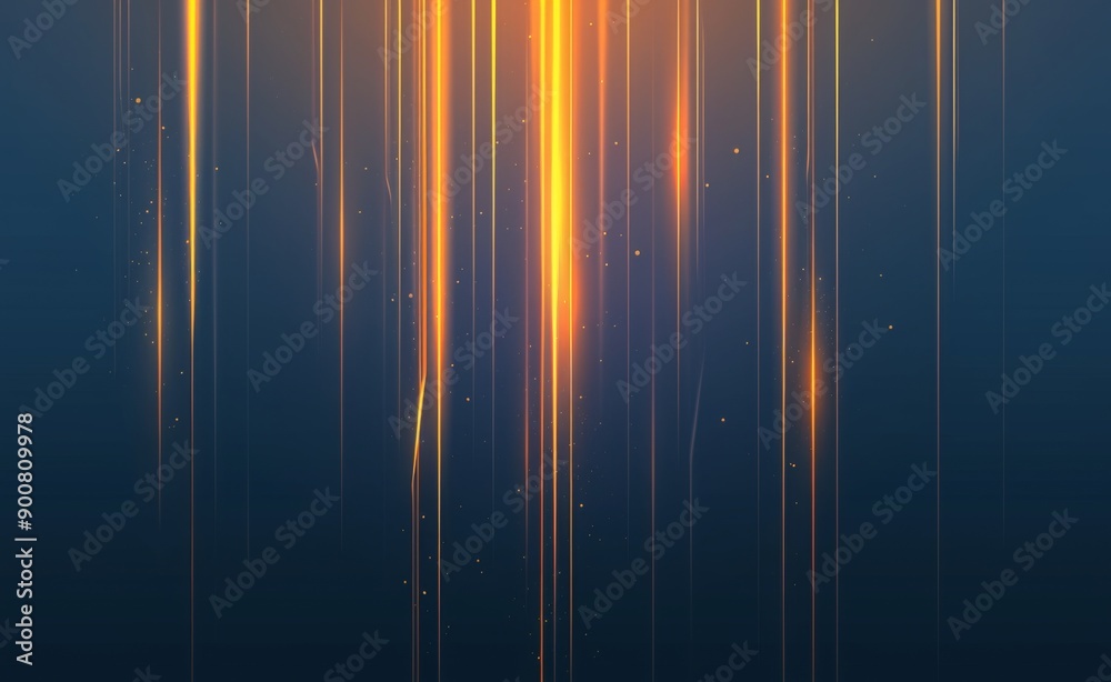 Abstract Vertical Stripes Light Effect Background in Dark Blue and Orange Colors Abstract Vertical Stripes Light Effect Background in Dark Blue and Orange Colors