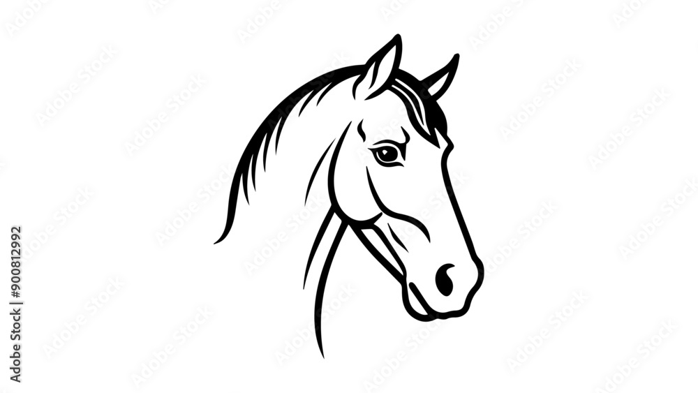 beautiful horse illustration in vector beautiful horse illustration in vector