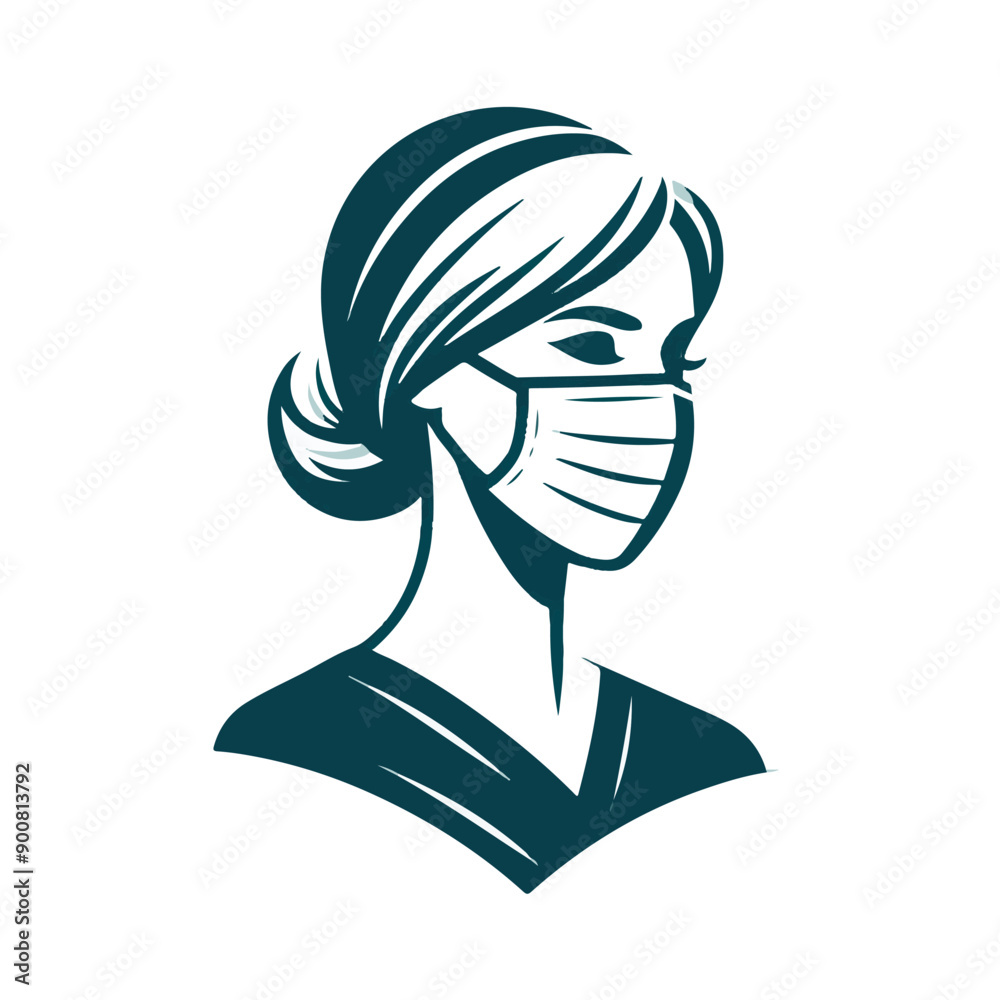 Doctor icon vector. Doctor woman isolated on white background Doctor icon vector. Doctor woman isolated on white background