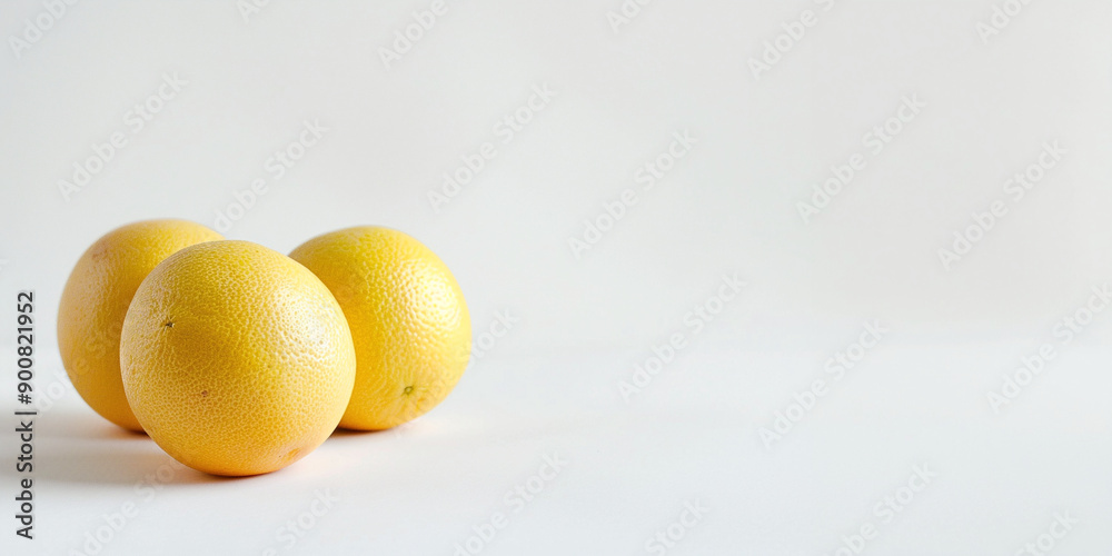 Citrus or grapefruits isolated on white background. Concept banner template for advertising backgrounds, drinks, detox, shopping and summer time with place for text Citrus or grapefruits isolated on white background. Concept banner template for advertising backgrounds, drinks, detox, shopping and summer time with place for text