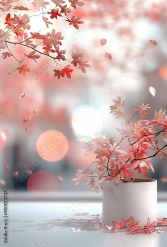 Pink Cherry Blossoms and Bokeh