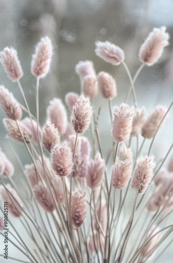 Pink Bunny Tail Grass in a Vase Pink Bunny Tail Grass in a Vase