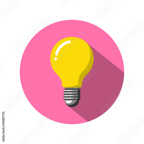 Light bulb full of creative ideas and thoughts, light bulb icon vector. Analytical thinking to process. Idea symbol illustration.