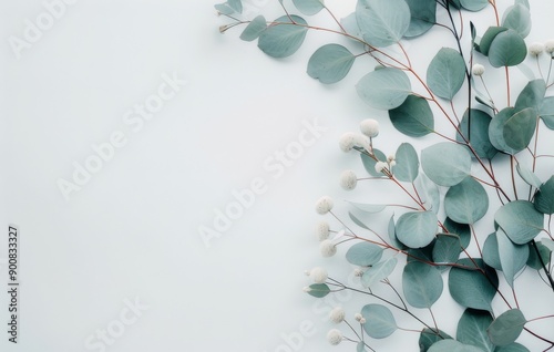 Eucalyptus and Baby's Breath Arrangement