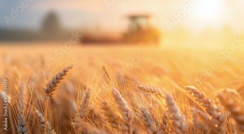 Wheat Field At Sunset
