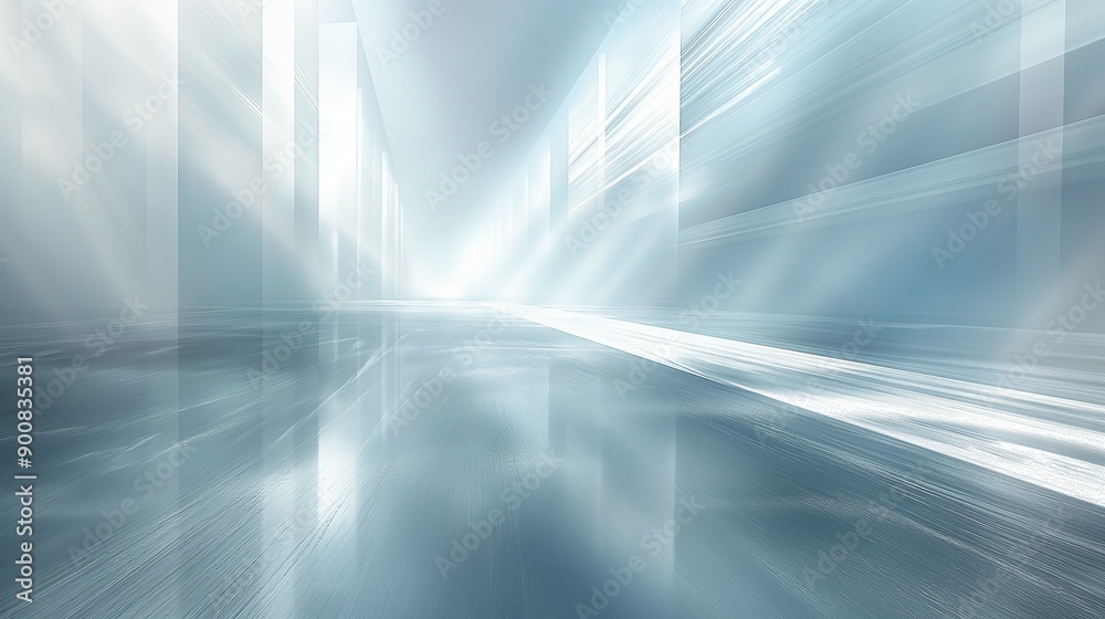 Futuristic corridor with lights and reflections. 3d rendering. abstract background Futuristic corridor with lights and reflections. 3d rendering. abstract background