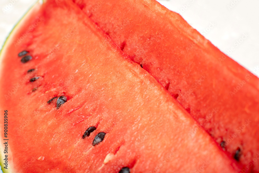 Close up of a watermelon pulp Close up of a watermelon pulp