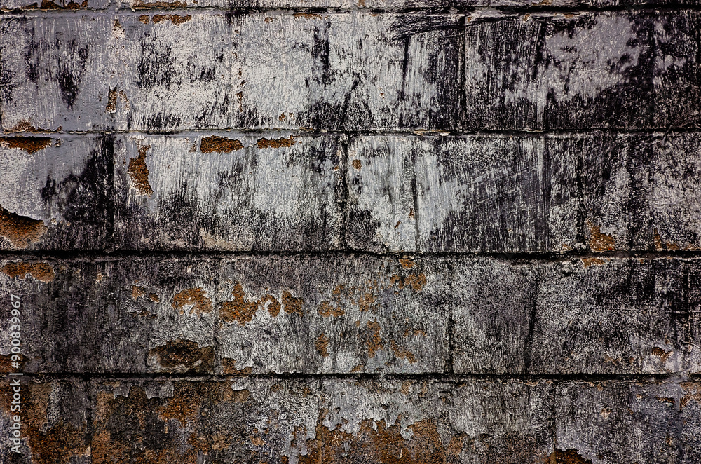 Blackened concrete cinder block wall industrial grunge backdrop Blackened concrete cinder block wall industrial grunge backdrop