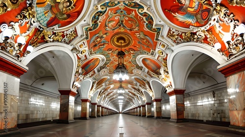 Moscow metro station Arbatskaya. 