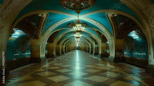 Moscow metro station Arbatskaya. 