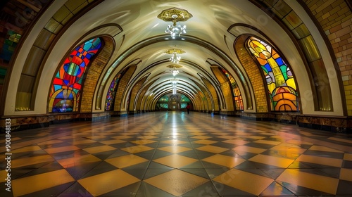 Moscow metro station Arbatskaya. 