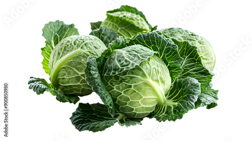 Sweet cabbages isolated on white background. dessert concept .