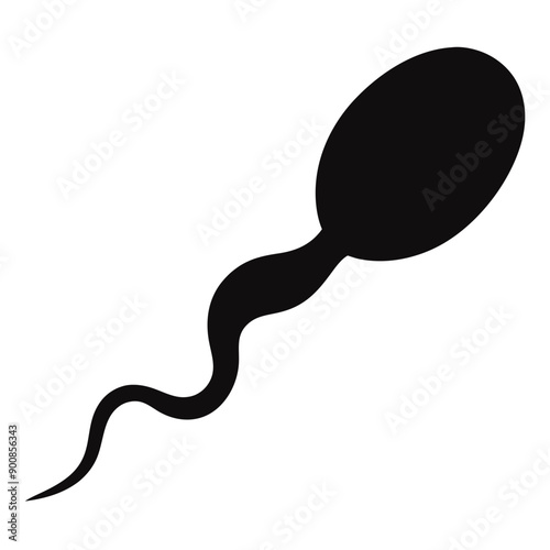  silhouette of sperm spermatozoa