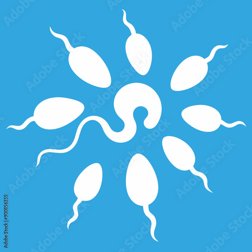  silhouette of sperm spermatozoa vectors