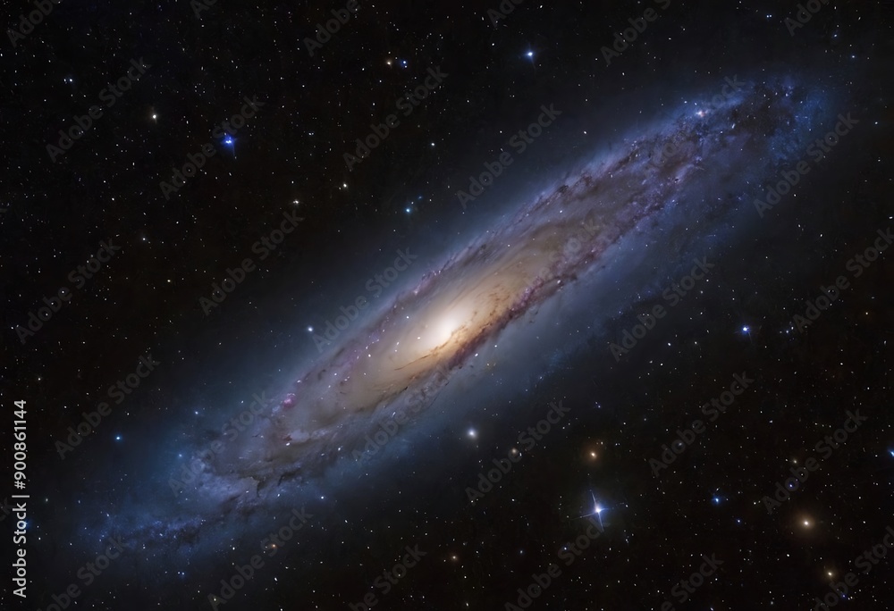A mysterious galaxy primarily composed of dark matter, with ghostly, dimly visible stars and strange gravitational anomalies. A mysterious galaxy primarily composed of dark matter, with ghostly, dimly visible stars and strange gravitational anomalies.