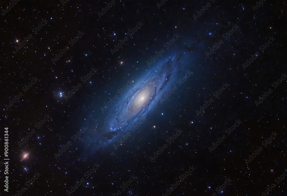 A mysterious galaxy primarily composed of dark matter, with ghostly, dimly visible stars and strange gravitational anomalies. A mysterious galaxy primarily composed of dark matter, with ghostly, dimly visible stars and strange gravitational anomalies.