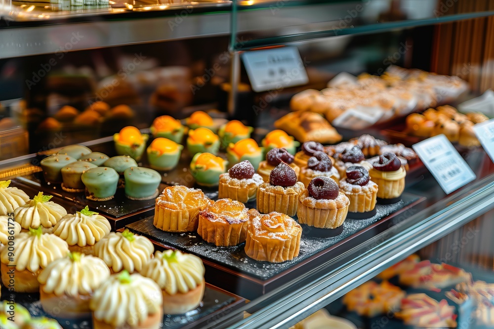 Free photo chinese pastries in display showcase Free photo chinese pastries in display showcase