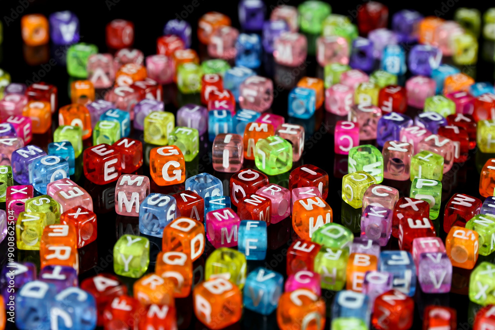 Colorful cubes letter collection Colorful cubes letter collection
