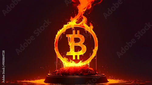 The Bitcoin Inferno: A Digital Currency Engulfed in Flames