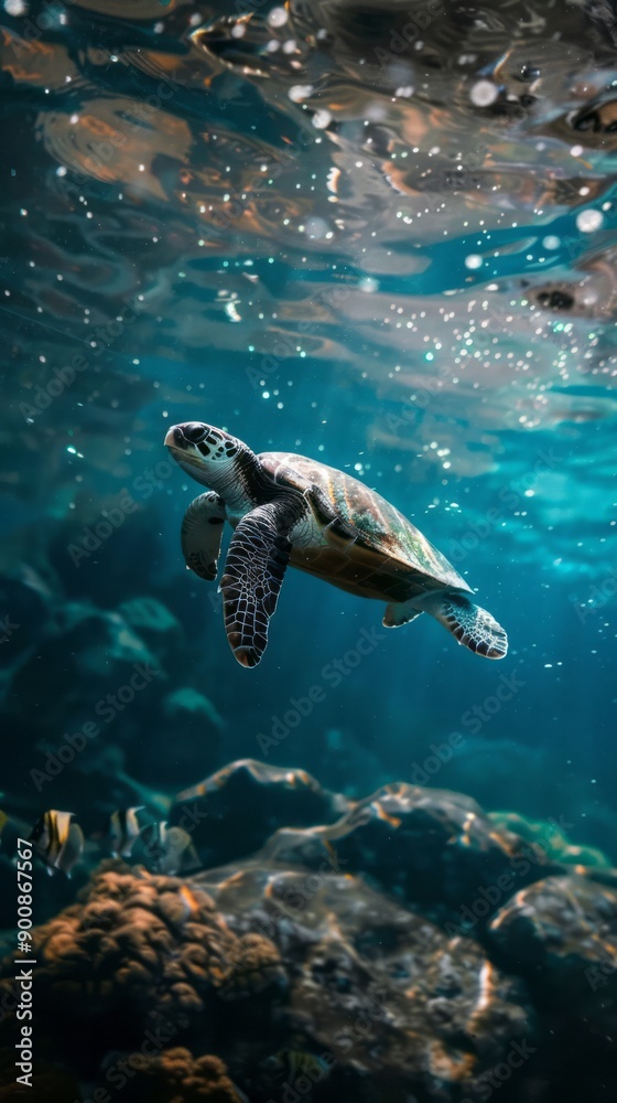 Obraz premium n this photo we see a beautiful animal that loves this world and everything around