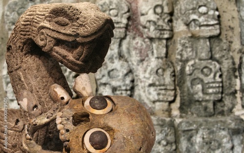 Religious ceremonies were held at Chichen Itza which were very important to the Mayans and included human sacrifices as offerings to the gods. photo