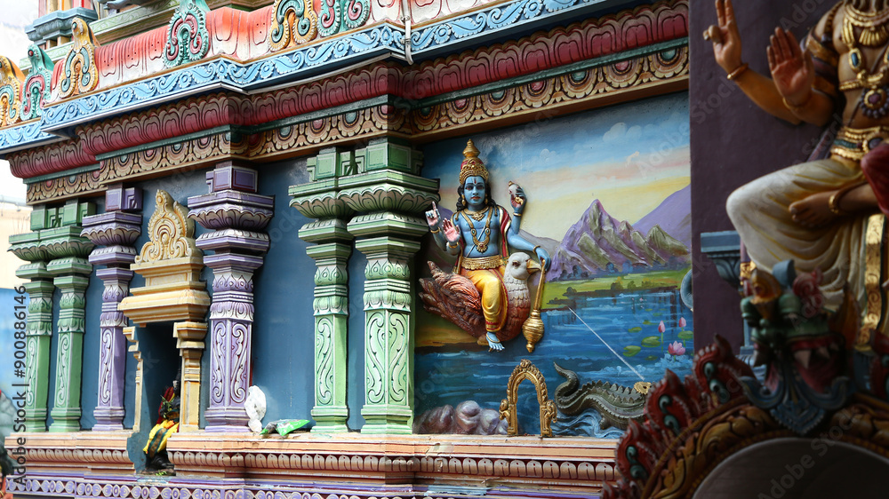 Obraz premium Templo Sri Vadapathira Kaliamman, Singapur, República de Singapur