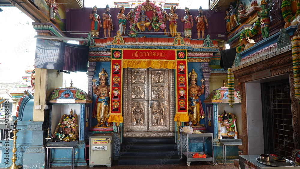 Obraz premium Templo Sri Vadapathira Kaliamman, Singapur, República de Singapur